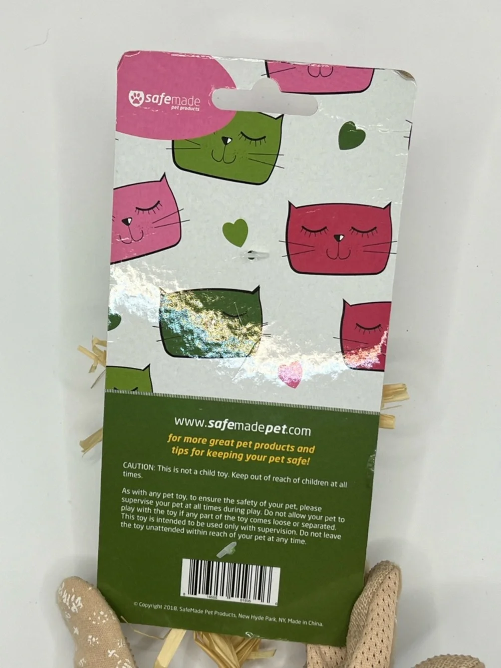 Green Alien Plush Cat Toy with Catnip